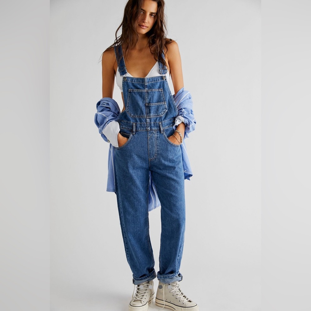 NWT Free People Ziggy Overallss